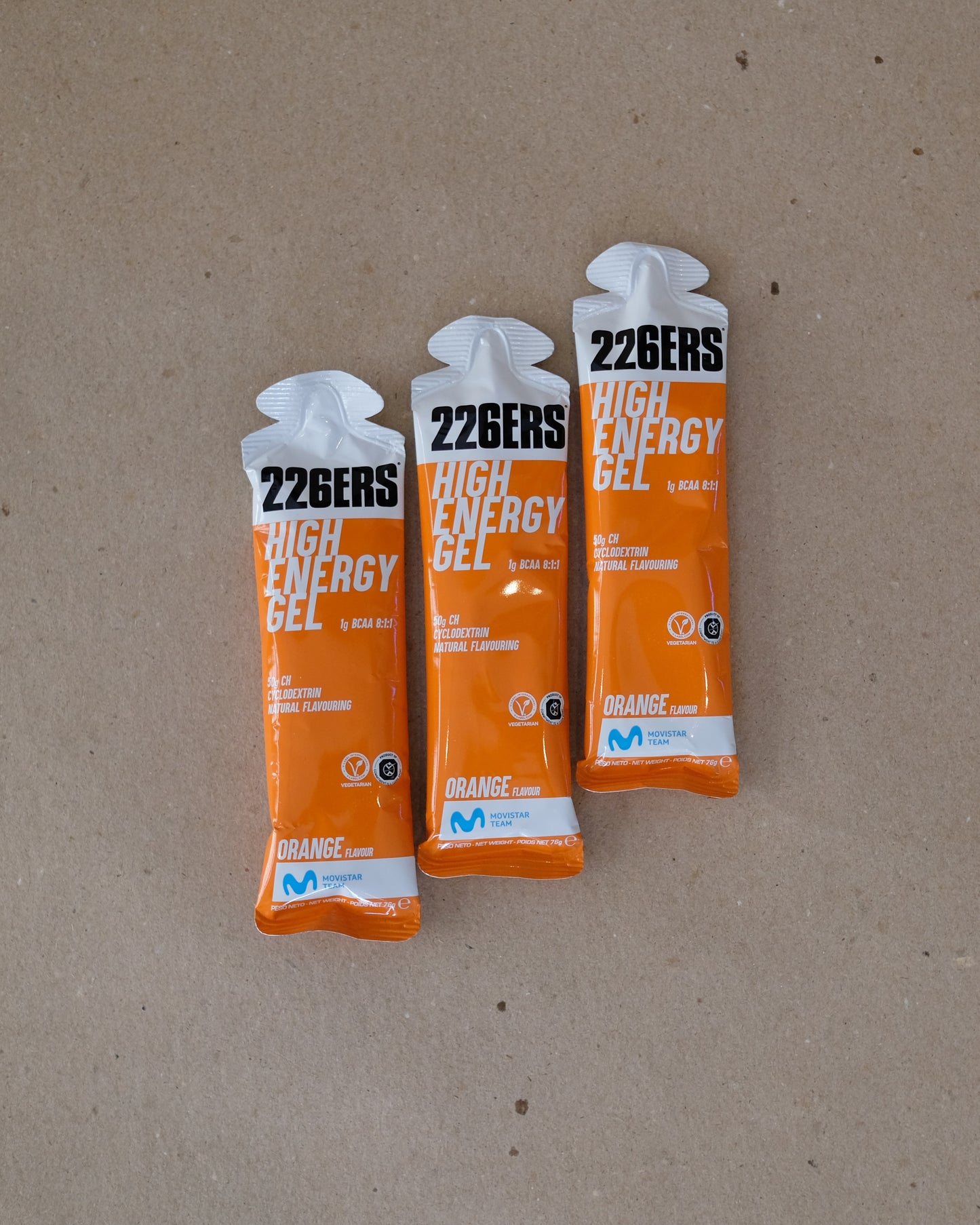 226ers HIGH ENERGY GEL - BCAA - ORANGE - 60 ml