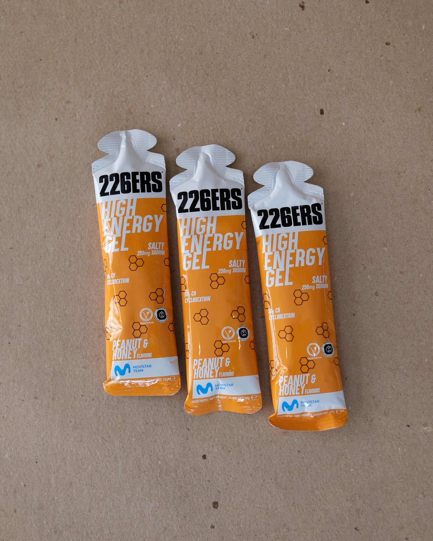 226ers HIGH ENERGY GEL - SODIUM - PEANUT&HONEY - 60 ml