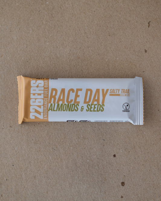 226ers RACE DAY BAR SALTY TRAIL - SODIUM - ALMONDS&SEEDS - 40g